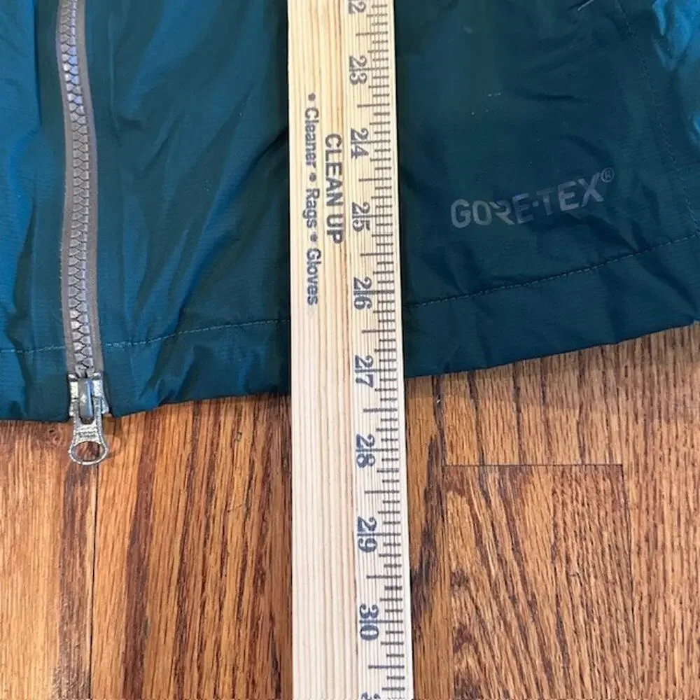 Mammut Rain Jacket Mens Size Medium Green Gray Gore-Tex Crater HS Hooded Zip Up - Picture 11 of 13